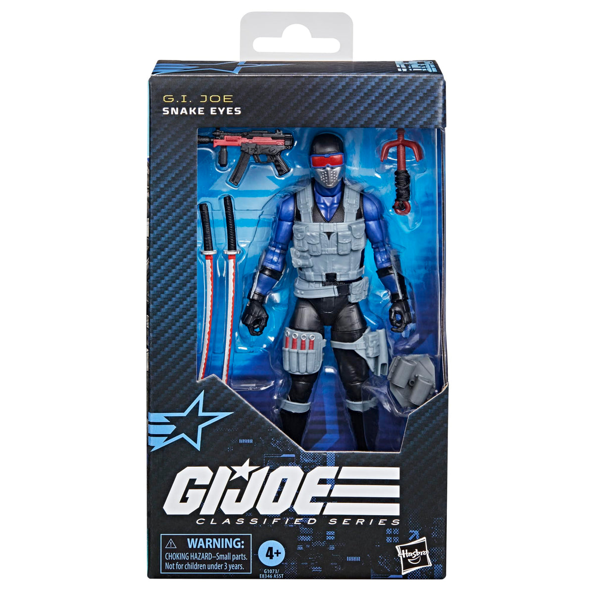 G.I. Joe Classified Snake Eyes V4 seven-piece accessories for versatile play opportunities