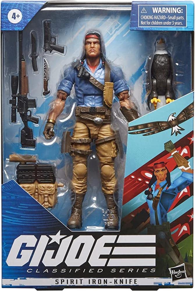 G.I. Joe Spirit Iron-Knife includes eight accessories for varied setups.