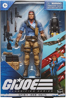 G.I. Joe Spirit Iron-Knife includes eight accessories for varied setups.