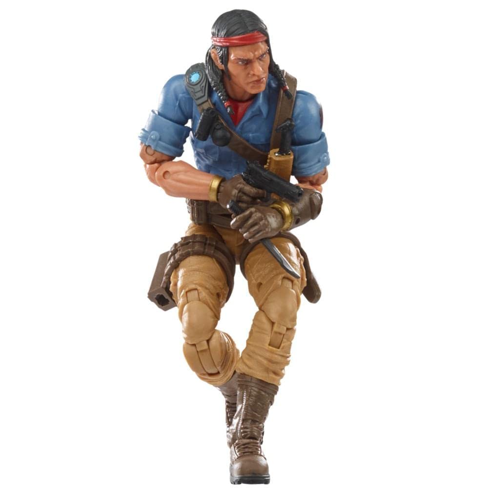 G.I. Joe Spirit Iron-Knife figure shows premium poseability for dynamic display.