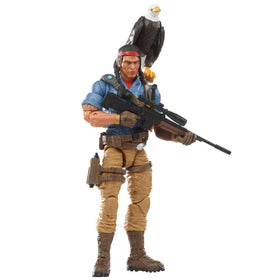 G.I. Joe Spirit Iron-Knife figure with collectible package art for display.