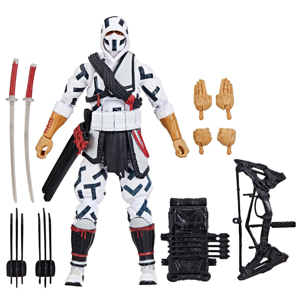 G.I. Joe Storm Shadow figure in windowed packaging for display