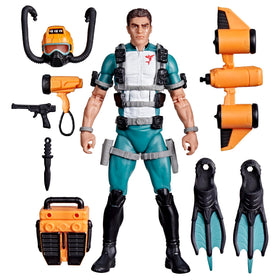 G.I. Joe Classified Wet-Suit figure front view with premium detailing for dynamic displays.
