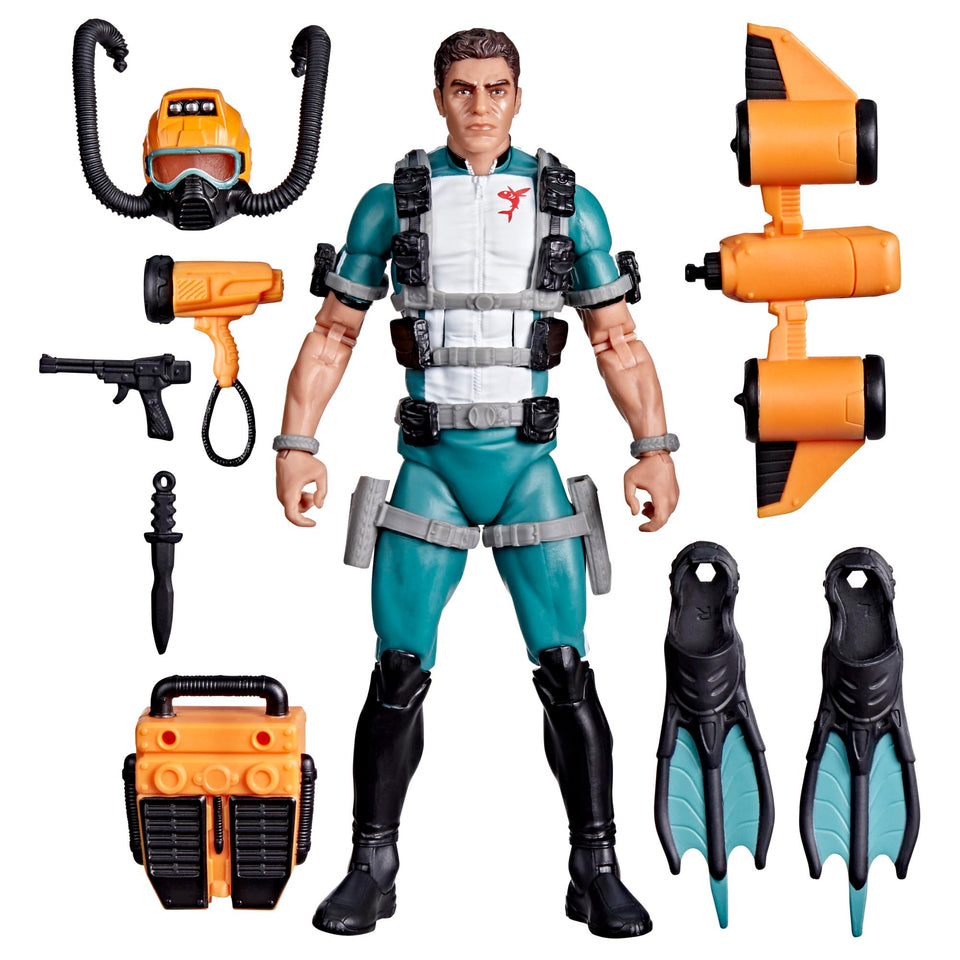 G.I. Joe Classified Wet-Suit figure front view with premium detailing for dynamic displays.