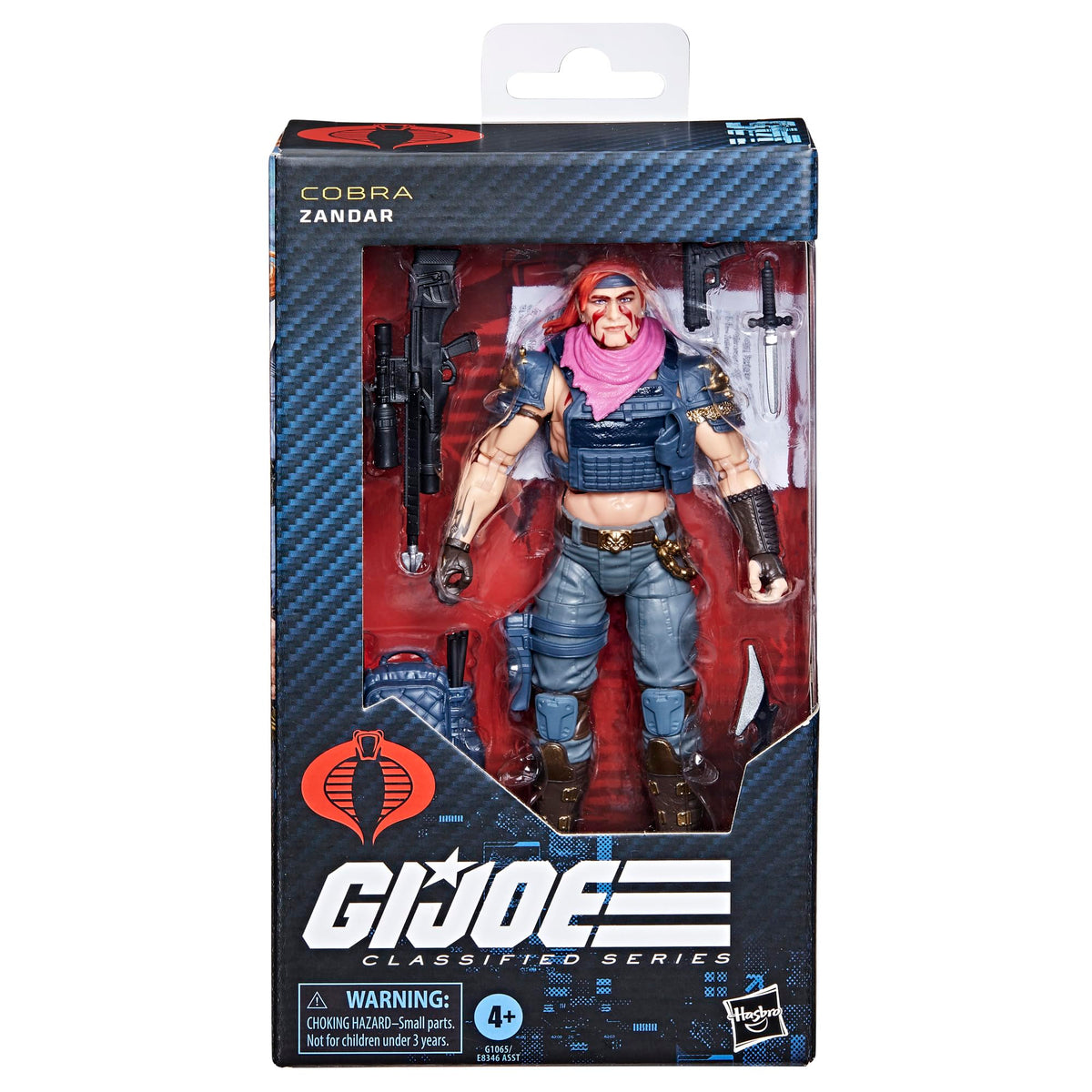 G.I. Joe Zandar with backpack accessory for adventurous dioramas.