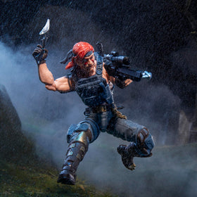 G.I. Joe Zandar scarf detail adds authentic Dreadnok flair.