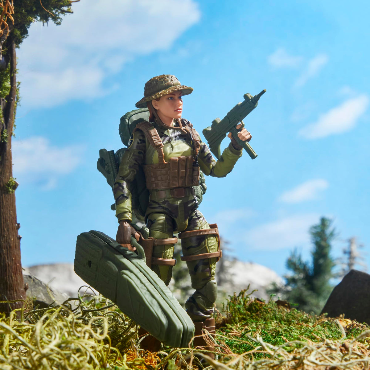 G.I. Joe Classified 60th Sniper hair piece for varied looks.