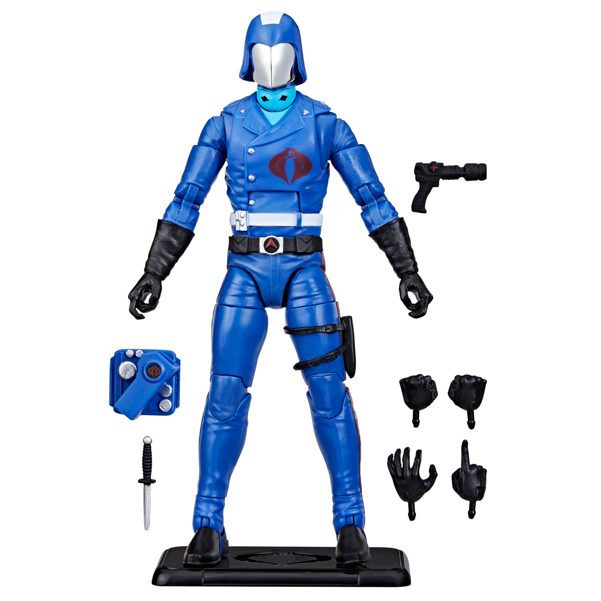 G.I. Joe Cobra Commander on classic cardback for display and collection