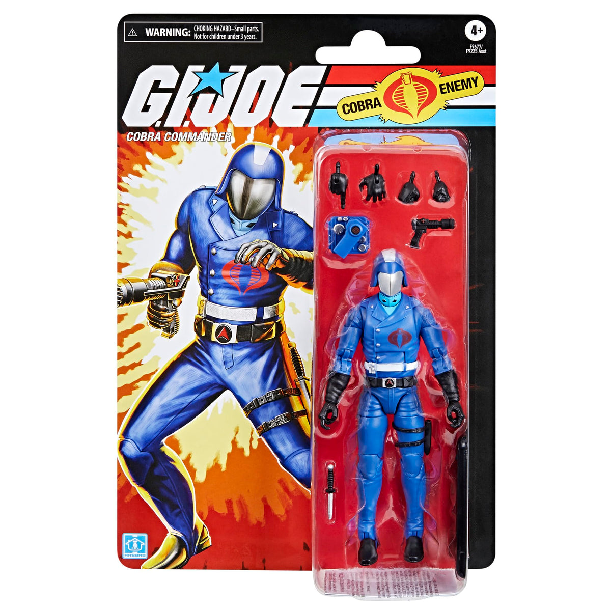 Cobra Commander figure with detailed deco for retro appeal