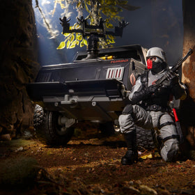 G.I. Joe Cobra Night Attack 4-WD Stinger side mirrors enhance realistic vehicle presentation.