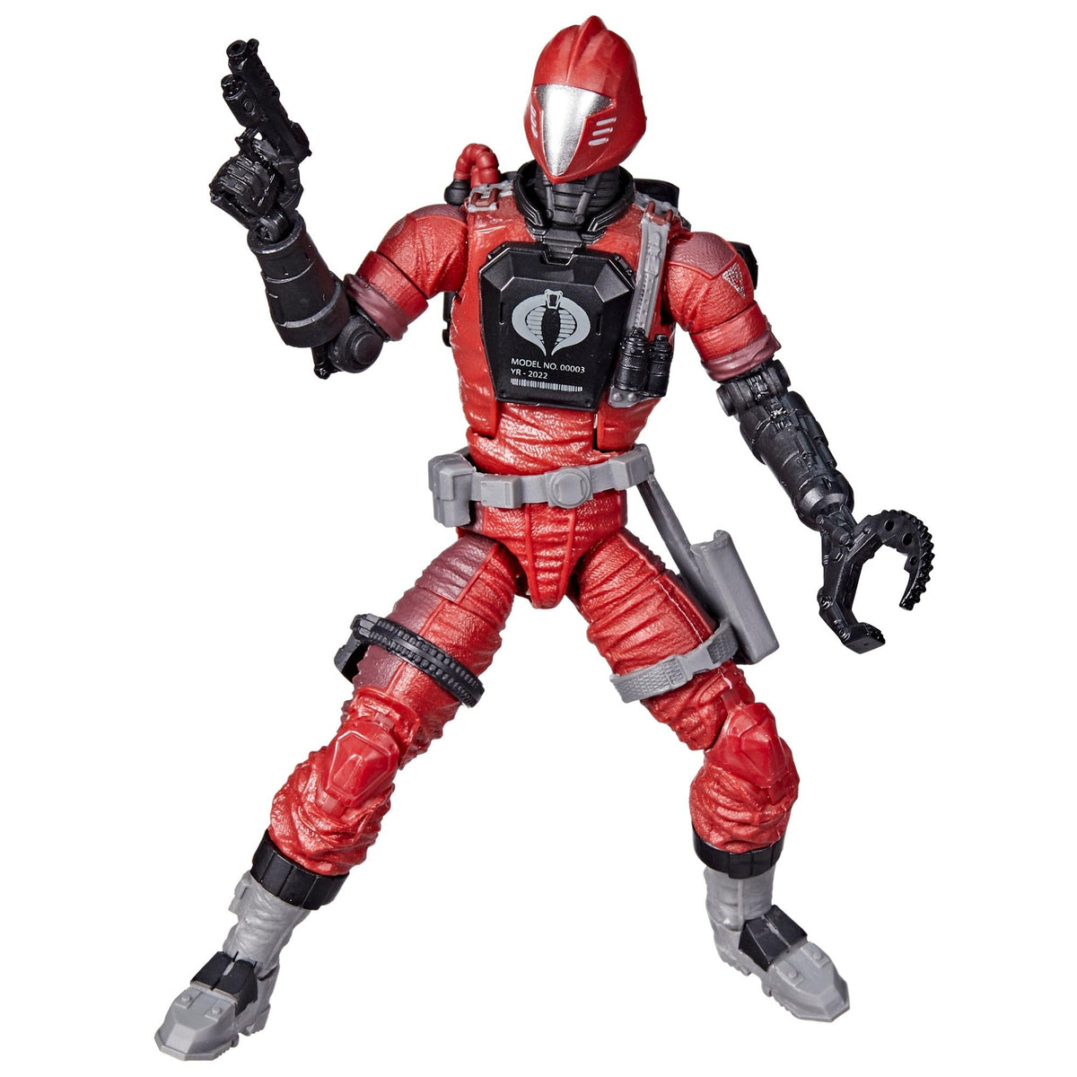 G.I. Joe Crimson B.A.T. action figure with accessories for dynamic display poses