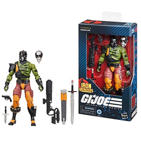 G.I. Joe Darklon front view action figure for dynamic display and poseable play