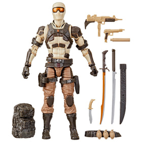 GI Joe Desert Commando Snake Eyes backpack for field gear organization.