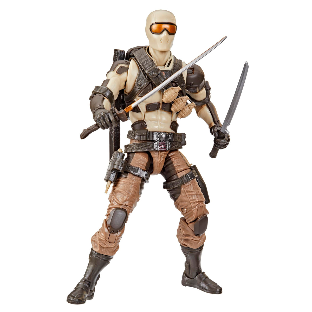 GI Joe Desert Commando Snake Eyes footlocker for gear storage.