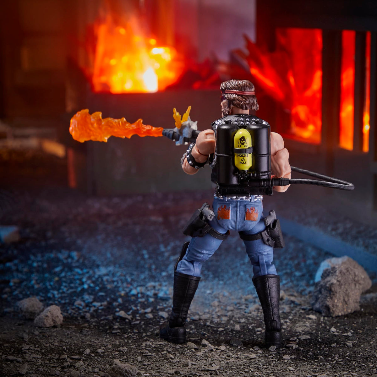 Gi Joe Dreadnok Torch diorama poseability for dynamic scenes
