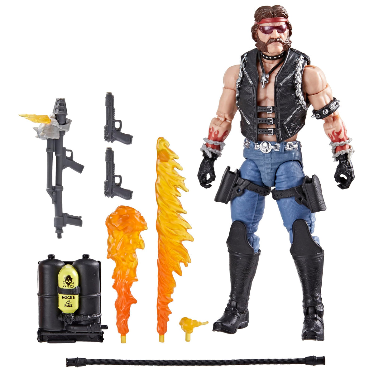 Gi Joe Dreadnok Torch flamethrower for dramatic display and posing