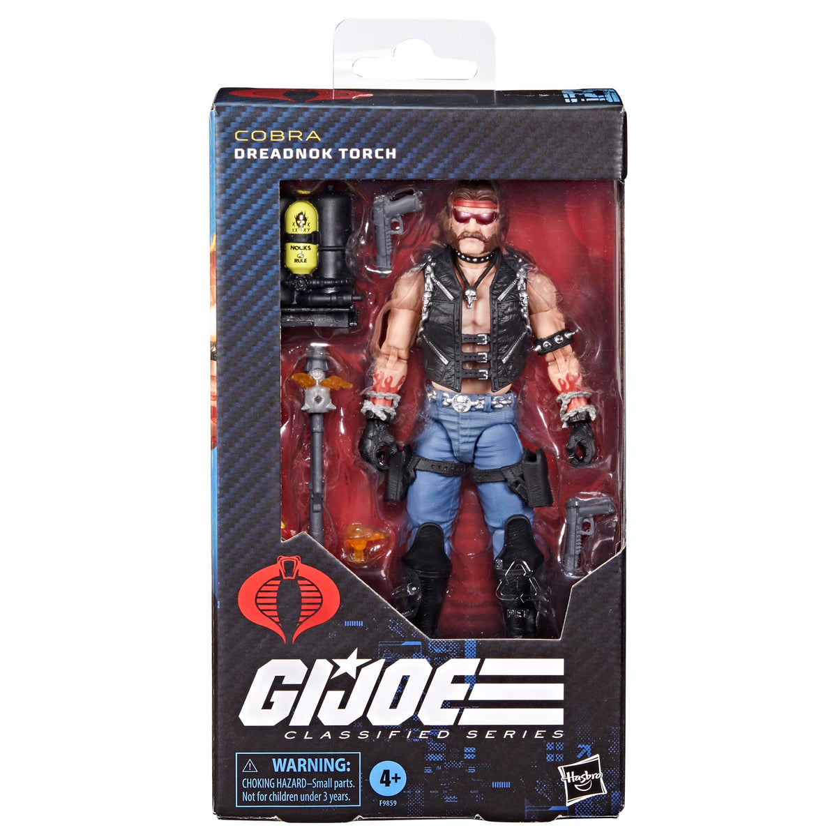 Gi Joe Dreadnok Torch with fuel tank backpack for rugged display