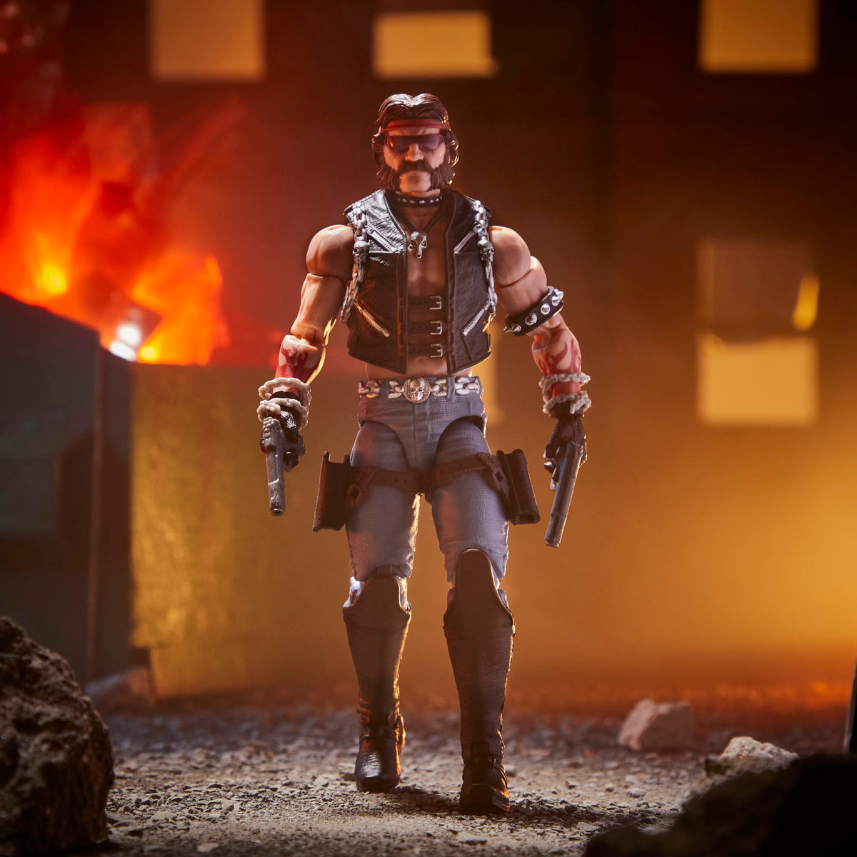 Gi Joe Dreadnok Torch packaging window art enhances shelf display