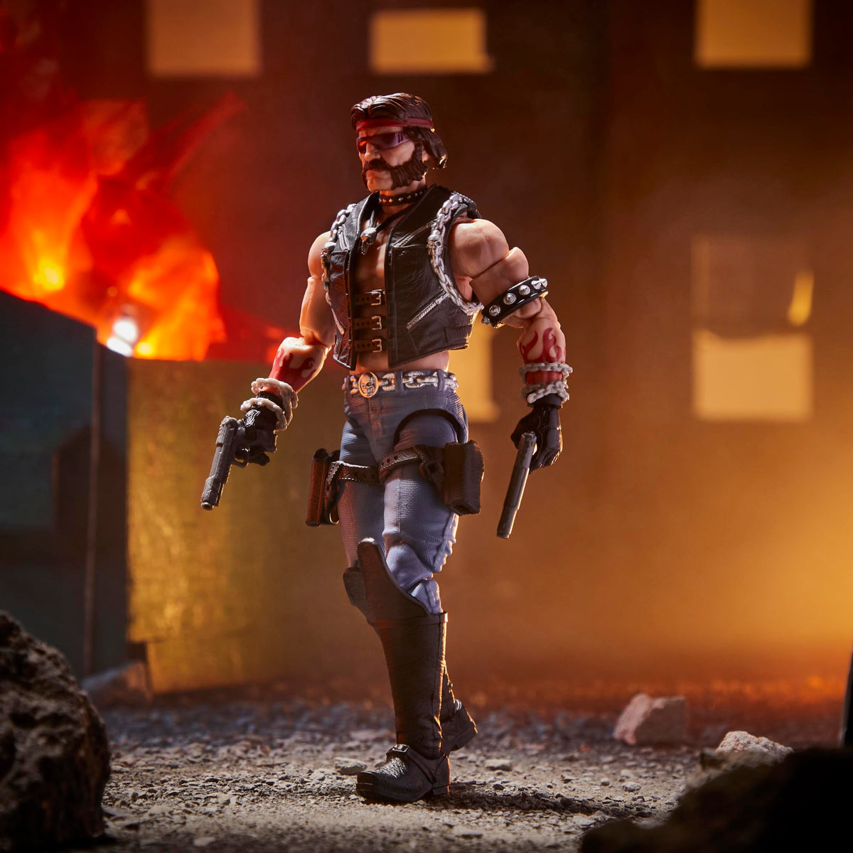 Gi Joe Dreadnok Torch weapon attachment for dynamic dioramas