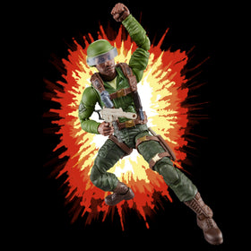 G.I. Joe Greenshirt detail captures classic fieldgear for display.
