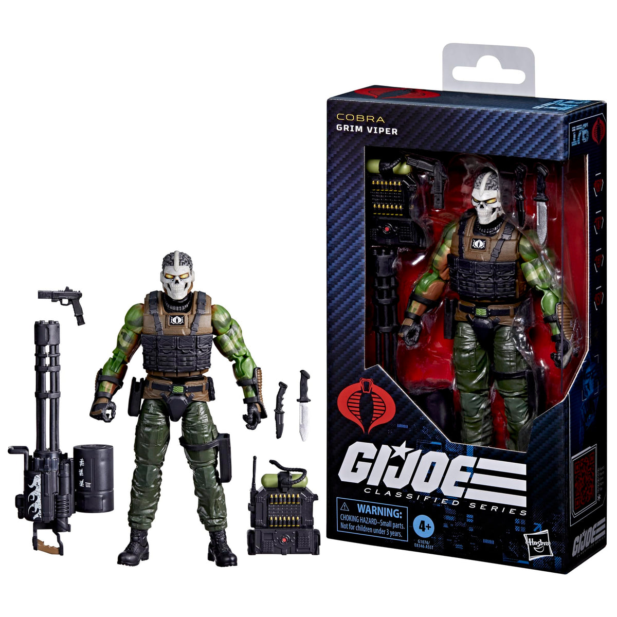 G.I. Joe Grim Viper knife-right accessory emphasizes ambush-ready silhouette for dynamic display.