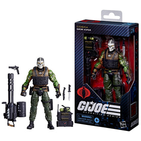 G.I. Joe Grim Viper knife-right accessory emphasizes ambush-ready silhouette for dynamic display.
