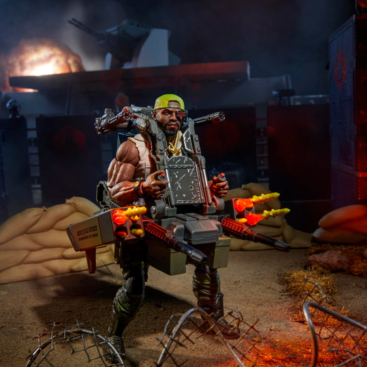 G.I. Joe Heavy Duty laser cannons offer versatile loadout options.