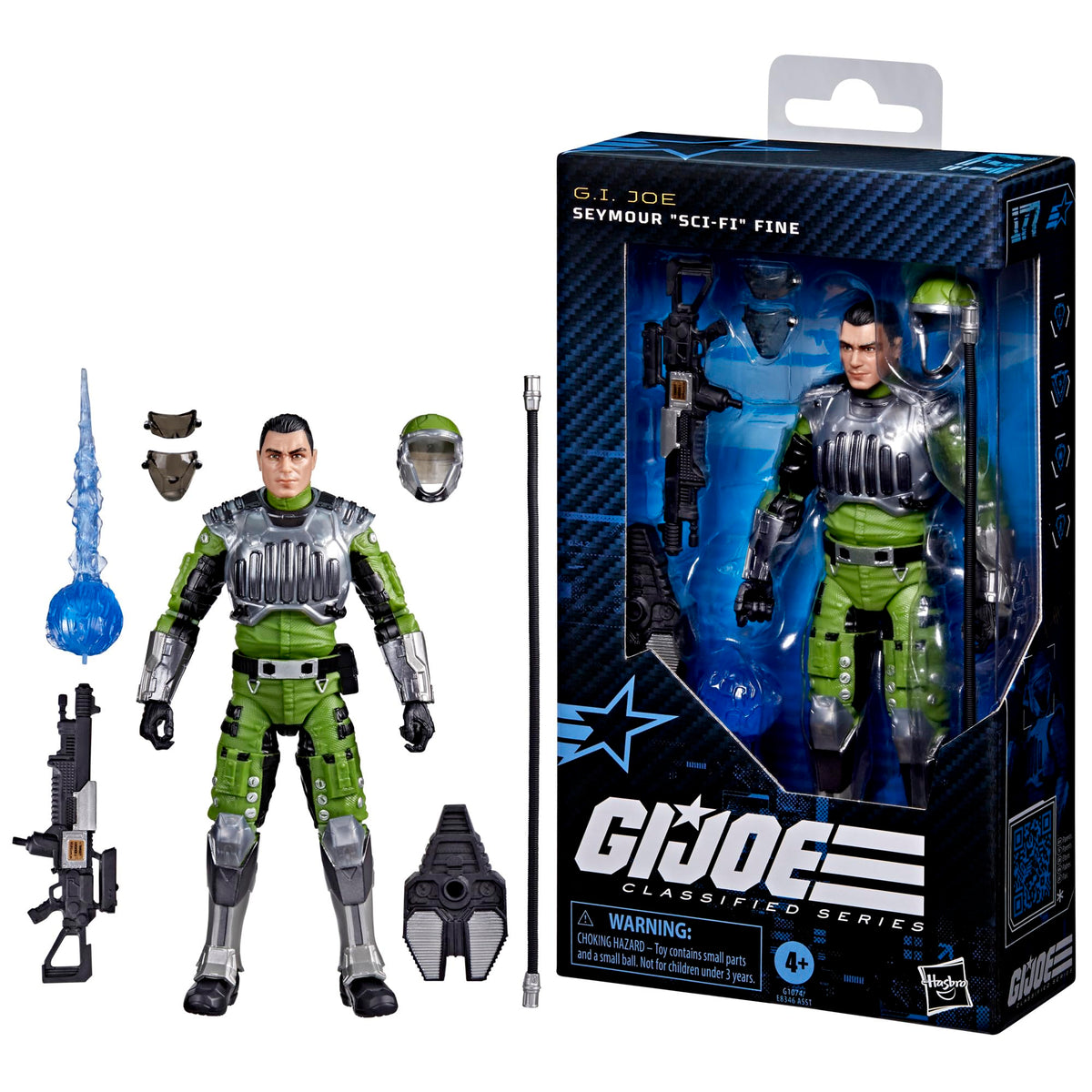 G.I. Joe laser rifle XH86 with power backpack ideal for authentic action play.