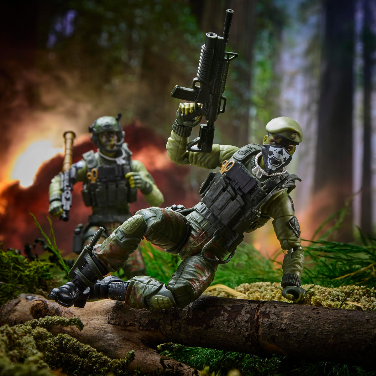 GI Joe Legacy helmet knife and tools for rugged display