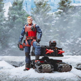 G I Joe removable helmet enhances authenticity during posing