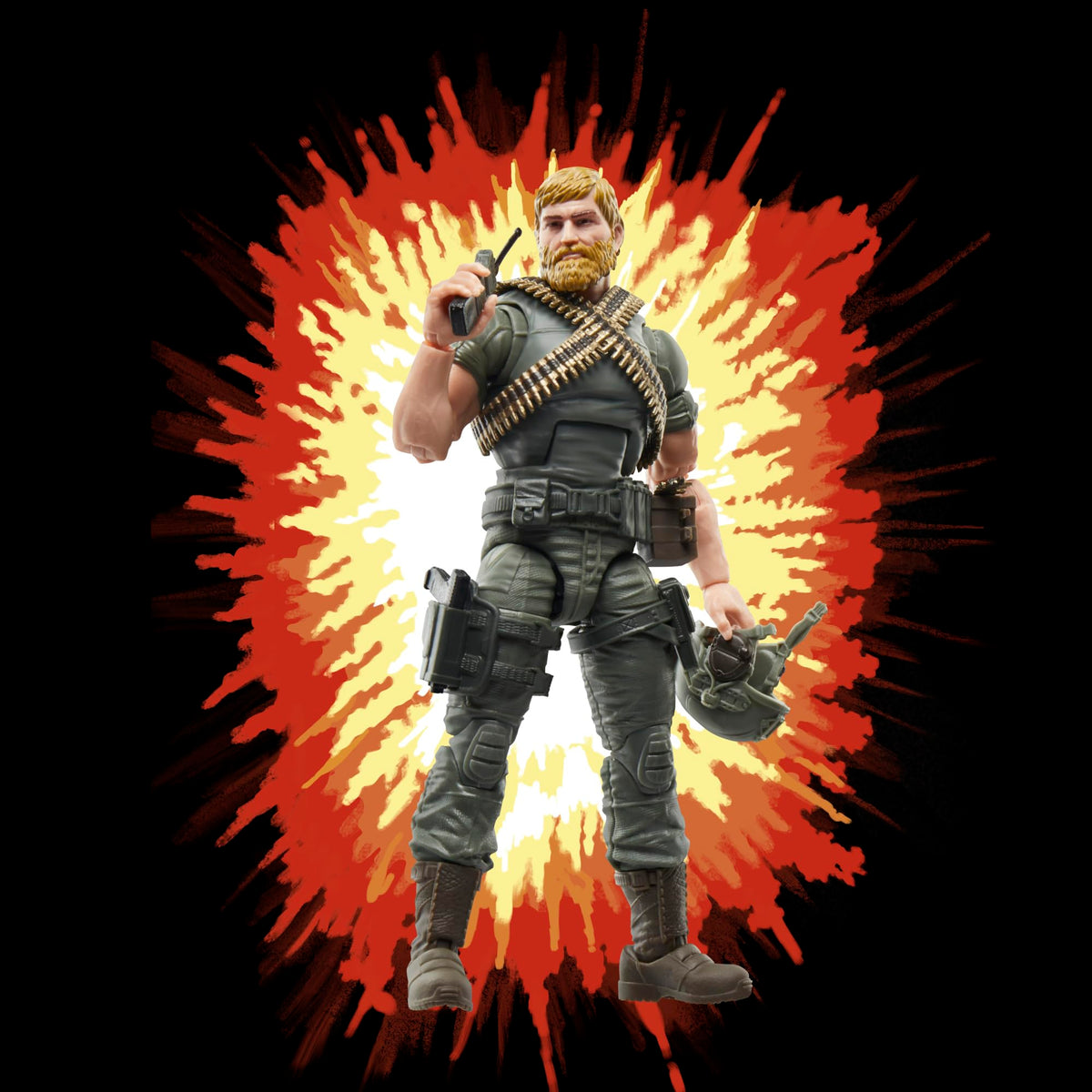 Rock 'N Roll figure with walkie-talkie for authentic field roleplay
