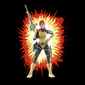 G.I. Joe Scarlett crossbow and bolts ready for action poses