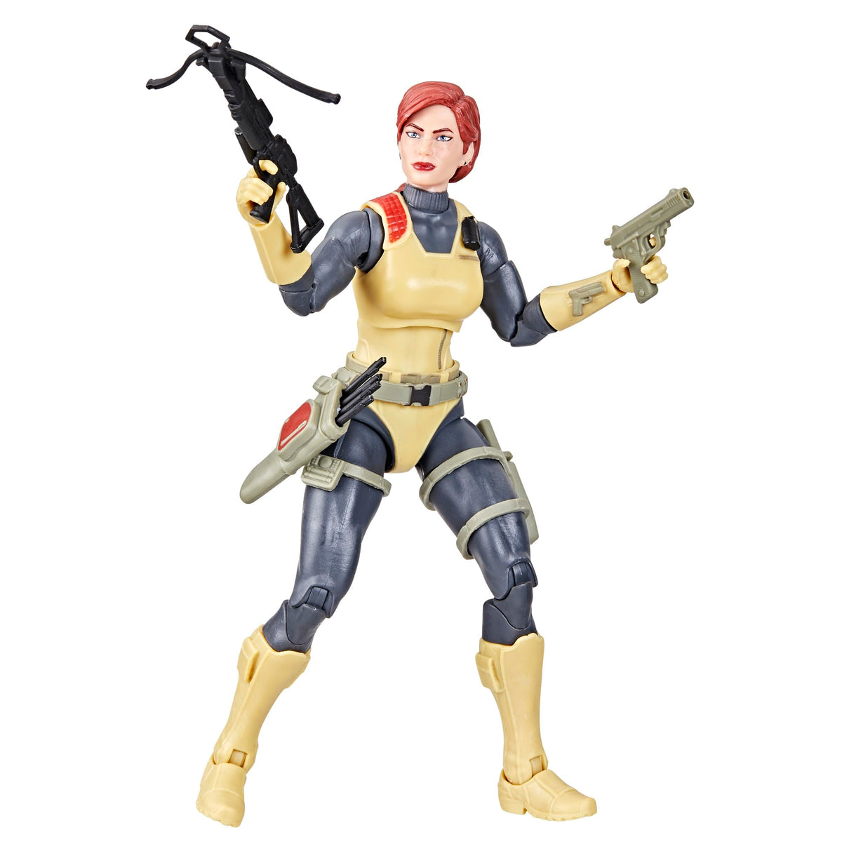 G.I. Joe Scarlett in diorama-ready pose for scene building