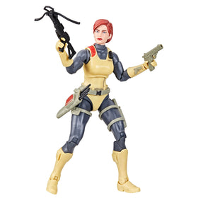 G.I. Joe Scarlett in diorama-ready pose for scene building