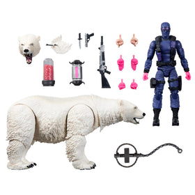 G.I. Joe Snake Eyes figure with premium articulation for dynamic poses.