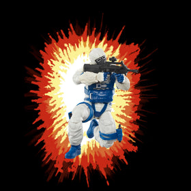 G.I. Joe Snow Serpent arctic trooper deco evokes polar operations.