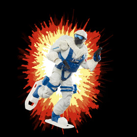 G.I. Joe Snow Serpent poseable figure enables dynamic dioramas.