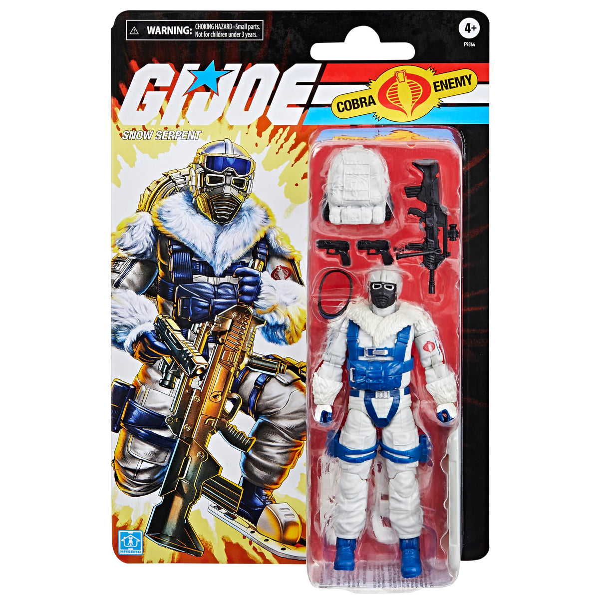 G.I. Joe Snow Serpent retro cardback packaging ideal for display collectors.
