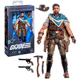 G.I. Joe Sundown Luna Mendoza poncho adds authentic rugged persona to poses.