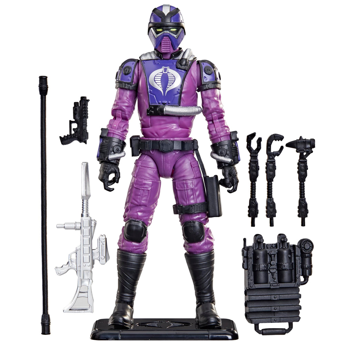 G.I. Joe Techno-Viper backpack accessory for authentic battlefield poseability and display.