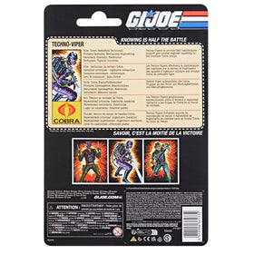 G.I. Joe Techno-Viper retro cardback packaging for vintage display appeal.