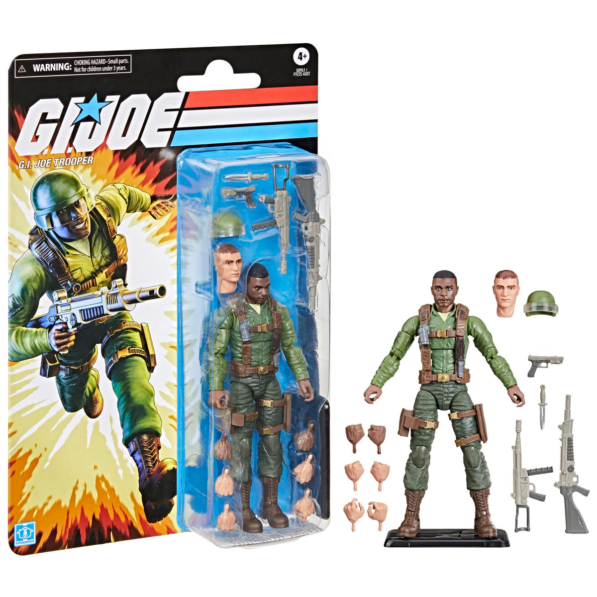 G.I. Joe Trooper classic packaging enhances vintage collection aesthetics.
