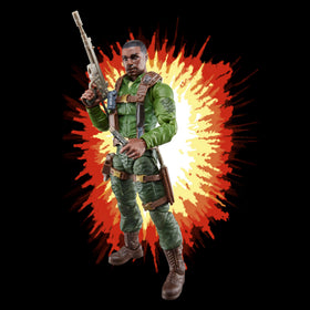 G.I. Joe Trooper weapon accessories enable dynamic display options.