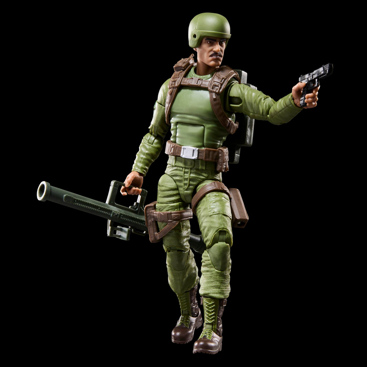 G.I. Joe Zap Melendez stand for stable posing and display.