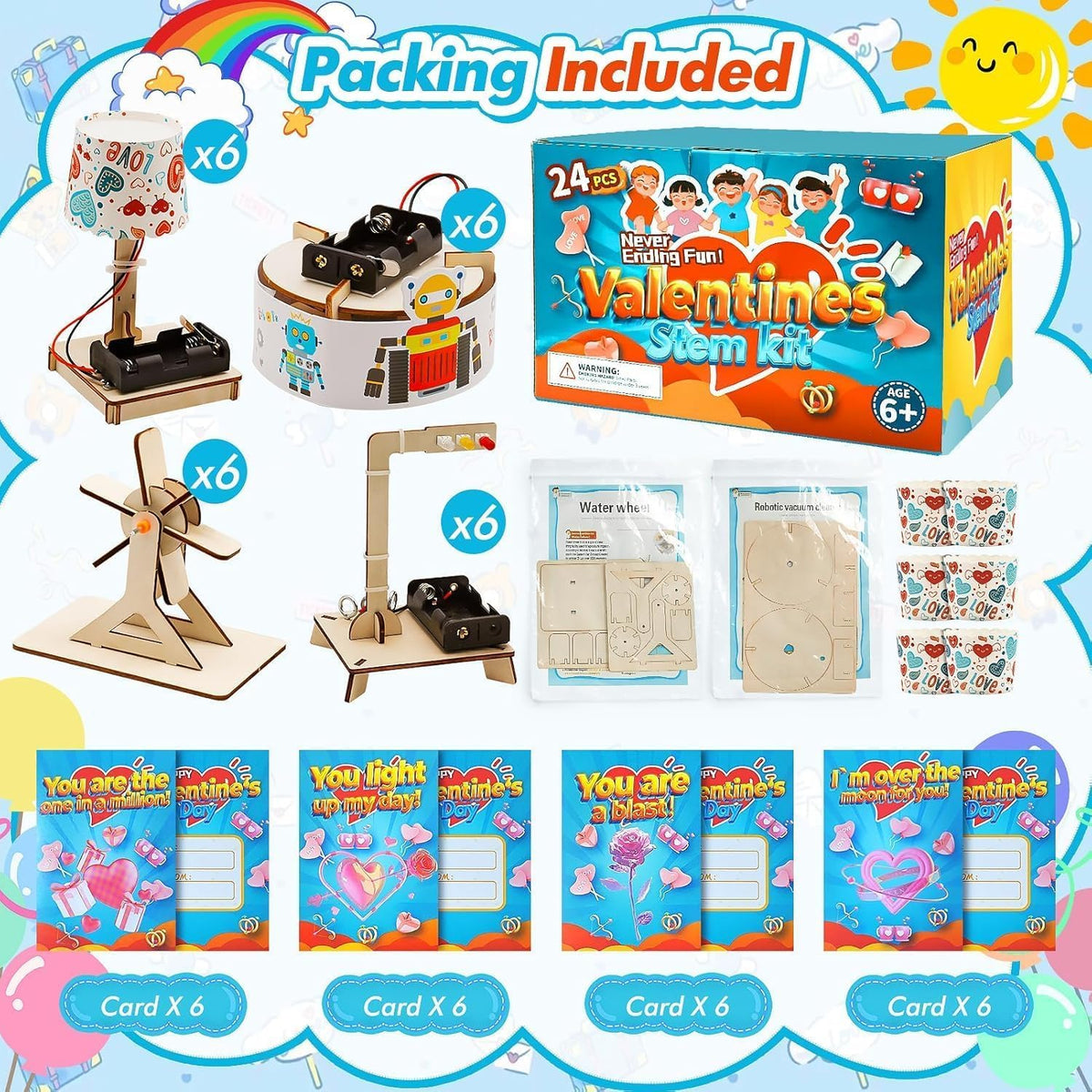 GIAKAN Treasure Box STEM Kit design C natural wood pieces for learning