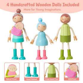 Giant bean 36pc dollhouse wash basin enhances imaginative self-care play