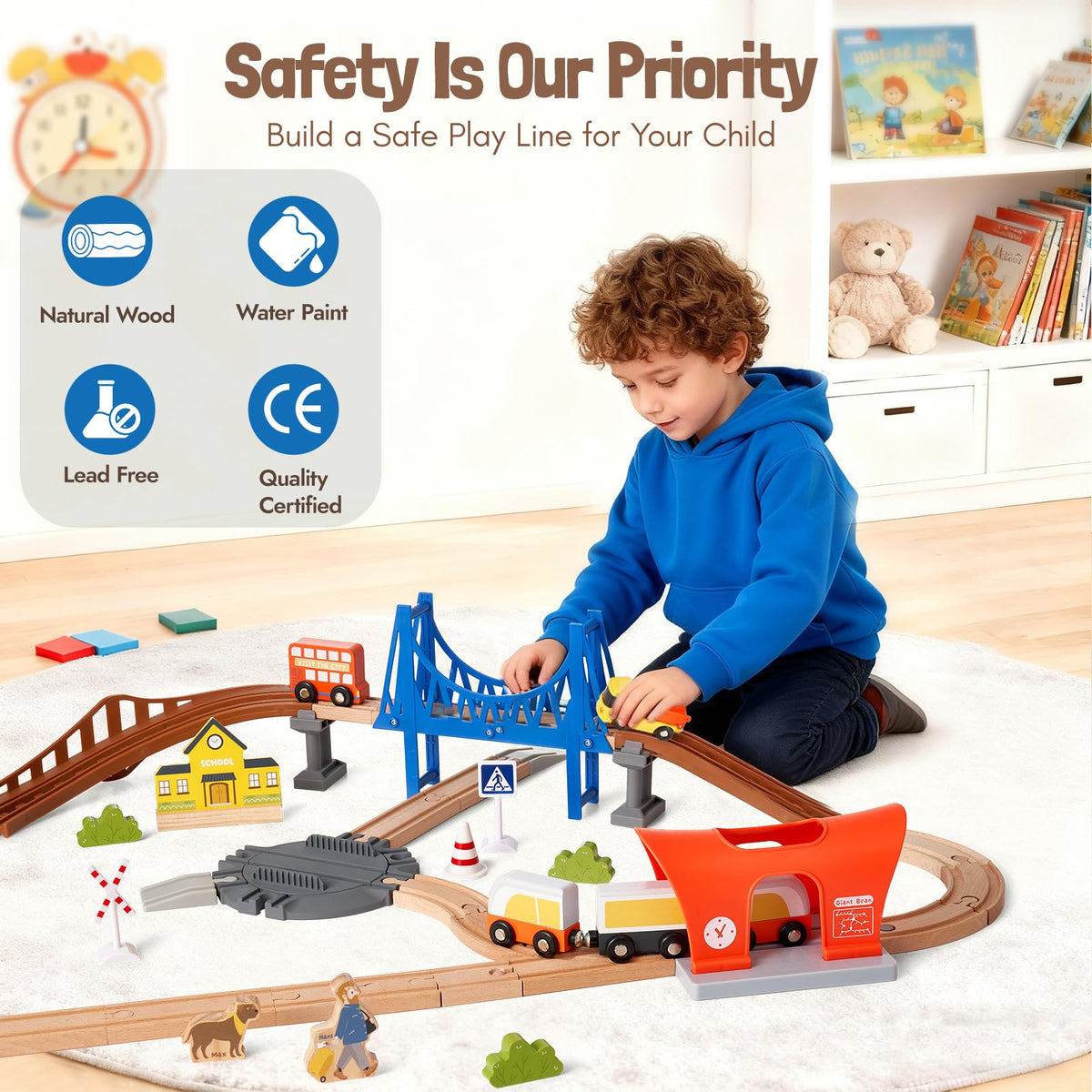 Giant Bean compatible with major train brands for expansion.