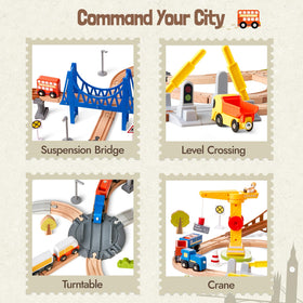 Giant Bean crane accessory adds interactive building moments.
