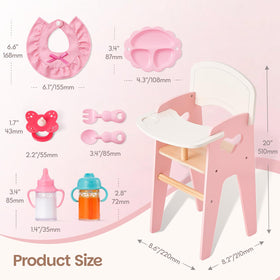 Giant bean pacifier adds authentic care detail for dolls.