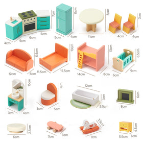 Giant bean bathroom accessories complete tidy, role-play bathroom routines.